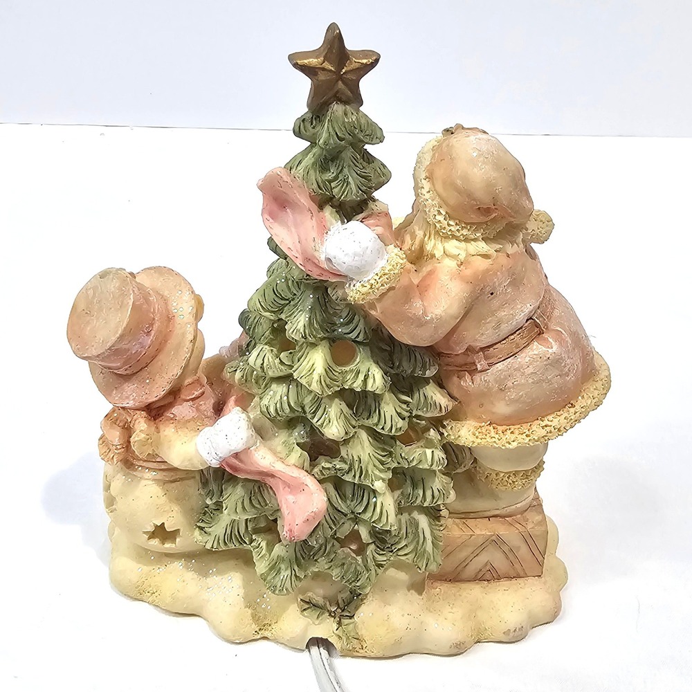 Homemaker's Idea Co Lighted Santa and Snowman Christmas Tree Figurine Decor - Picture 4 of 8